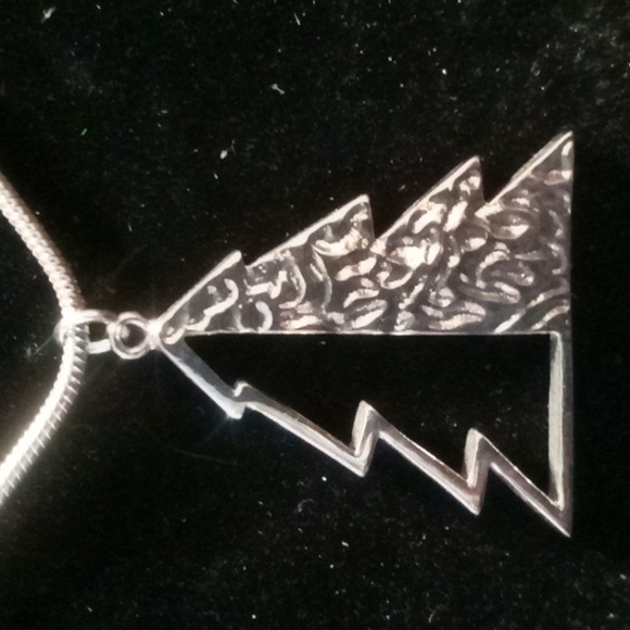 Holliday Lane Christmas tree snake chain necklace. 32 inches long - Picture 2 of 3